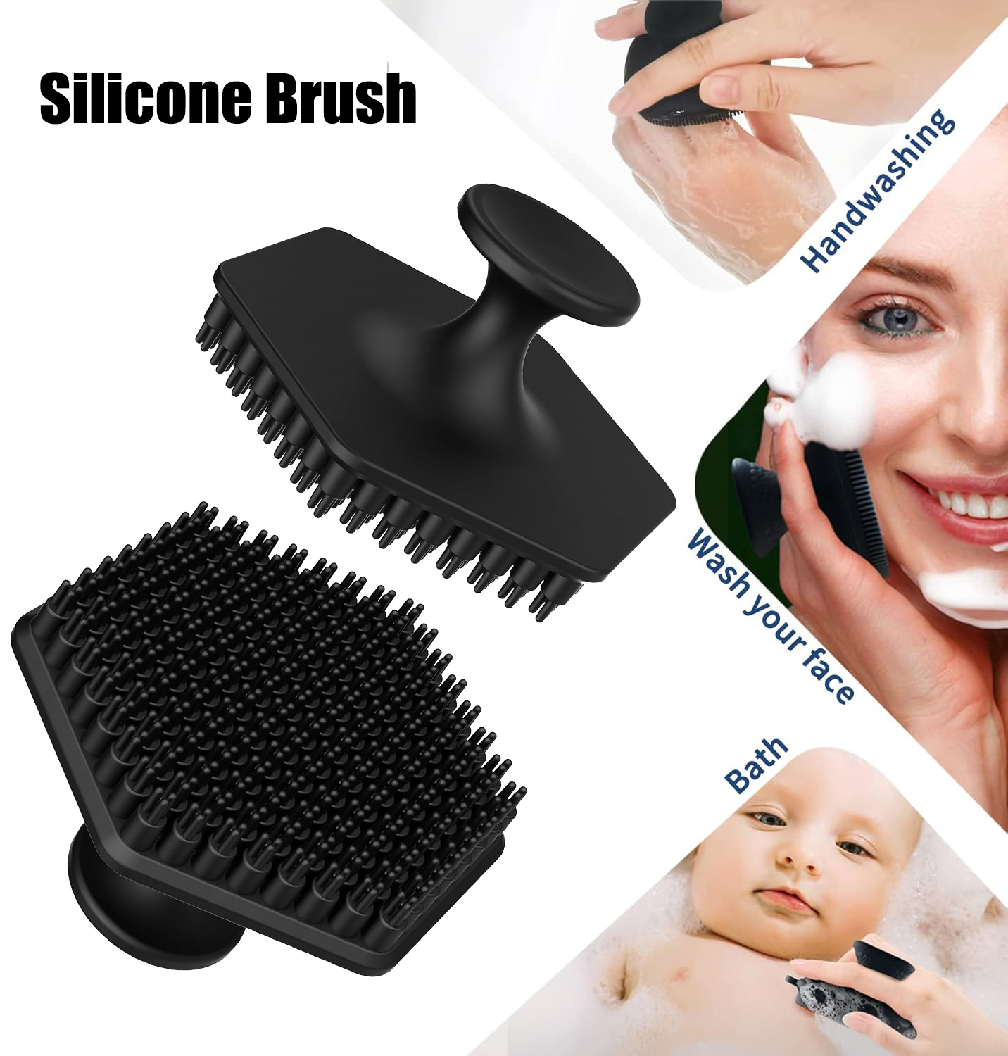 Exfoliating Scrub Mens - Escova de Limpeza Facial de Silicone