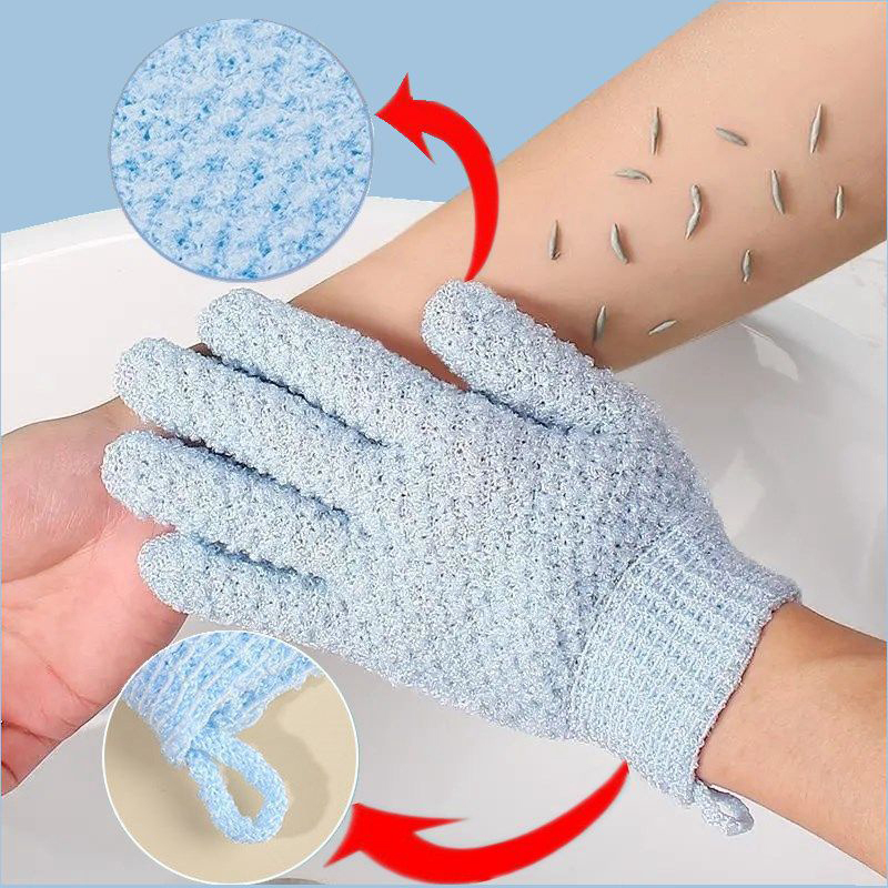 Exfoliating Scrub Mens - Conjunto de luvas de banho esfoliantes,