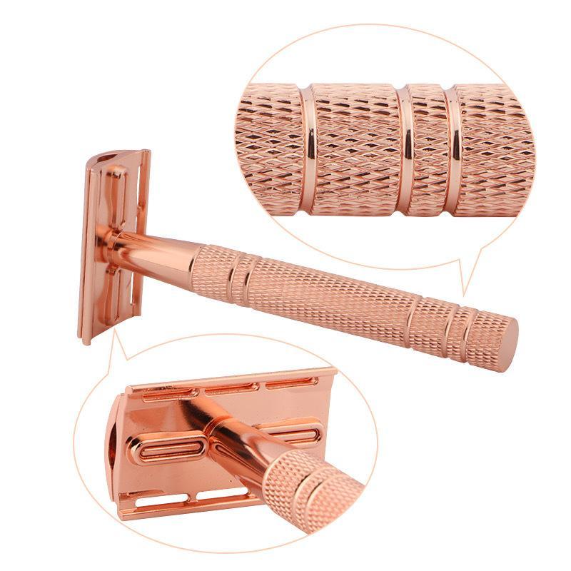 Men'S Grooming Hair Removal - Barbeador de Segurança de Metal Reutilizável