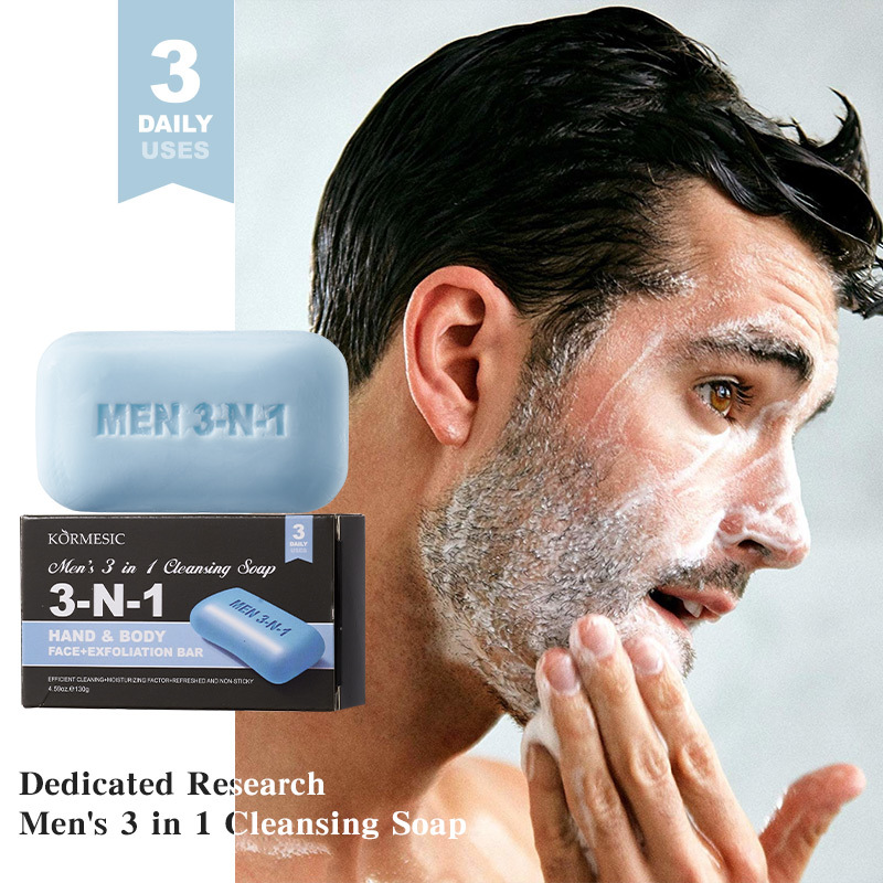 Exfoliating Scrub Mens - Sabonete em Barra 3 em 1