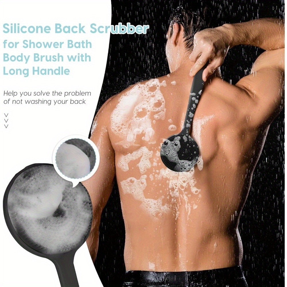 Escova de silicone para banho, - Exfoliating Scrub Mens avaliação e preço
