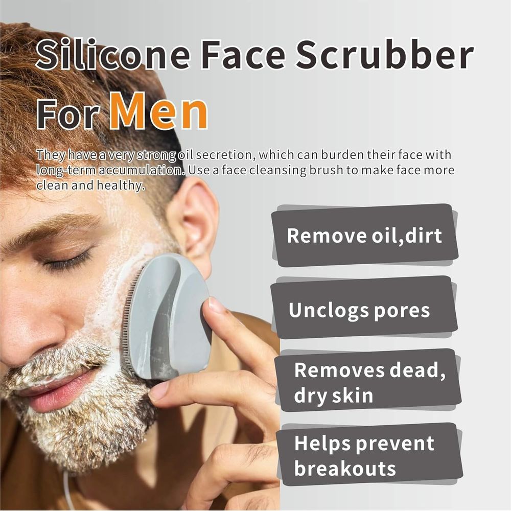 Escova de Limpeza de Silicone  - Exfoliating Scrub Mens avaliação e preço