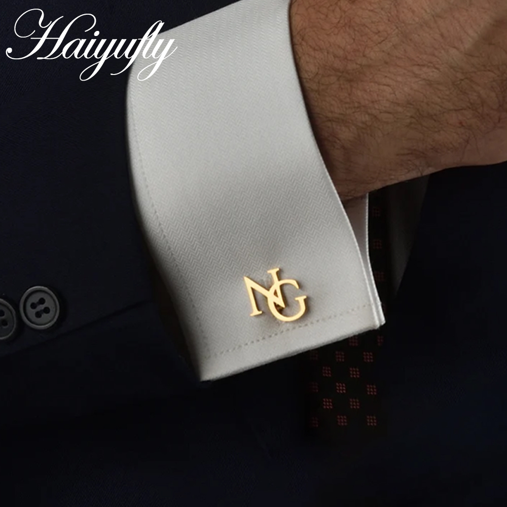 Haiyufly abotoaduras com nome  - Men'S Groom avaliação e preço
