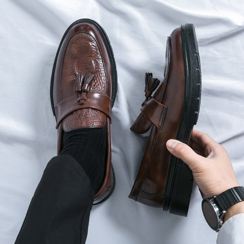 Sapatos masculinos de couro mo - Mens Grooming On Sale avaliação e preço