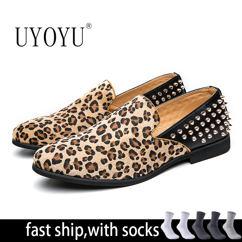 Novos sapatos de couro leopard - Men'S Grooming Oxford avaliação e preço