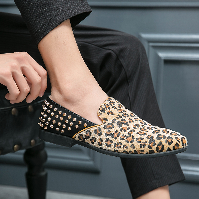 Novos sapatos de couro leopard - Men'S Grooming Oxford avaliação e preço