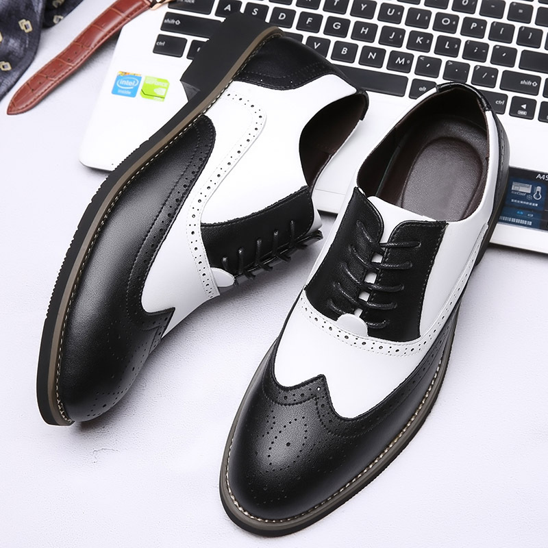 Sapatos masculinos de couro ge - Men'S Grooming Oxford avaliação e preço